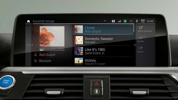 Connected Music (y compris Spotify) BMW iX3 G08 Connected Music (y compris Spotify) BMW iX3 G08 2020, Control Display et habitacle