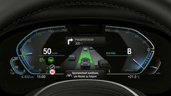 Guidage de navigation actif BMW iX3 G08 2021 Guidage de navigation actif BMW iX3 G08 2021