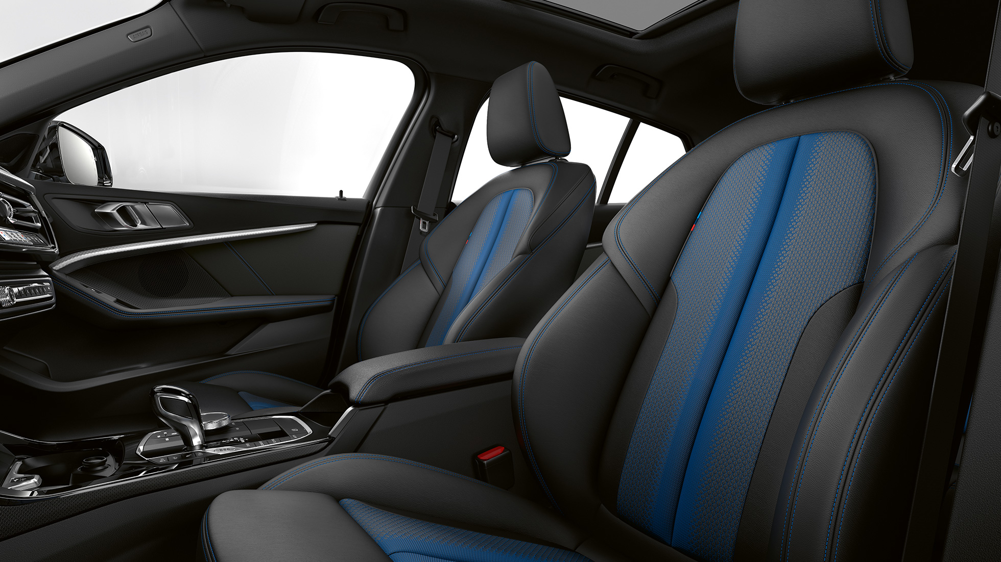 Sièges M sport. BMW Série 1, Modèle M Sport, habitacle avec sièges M Sport.
