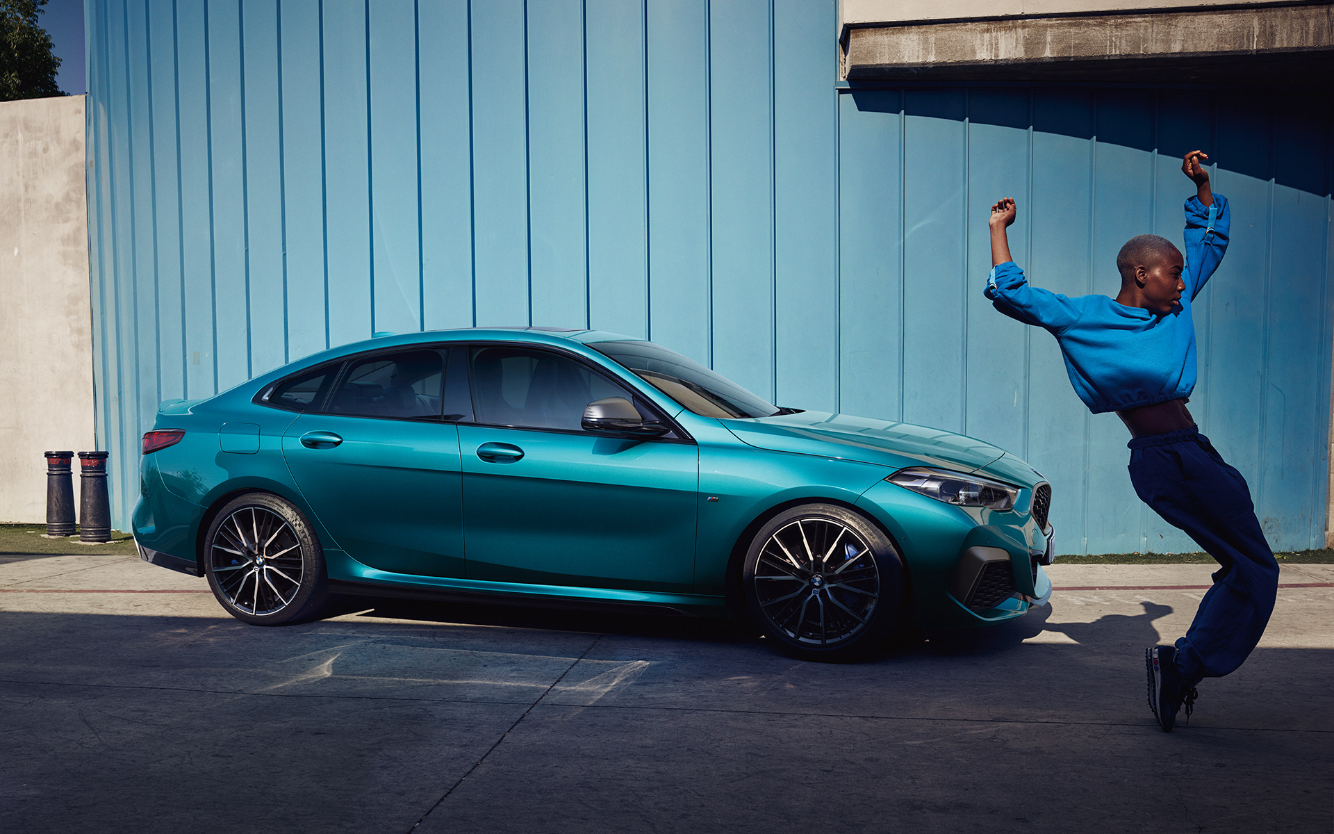 Silhouette Coupé attractive de la BMW Série 2 Gran Coupé F44 La silhouette attrayante de la BMW Série 2 Gran Coupé F44 en Snapper Rocks Blau metallic F44, vue latérale