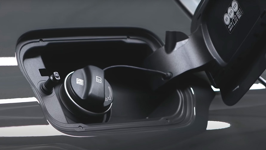 BMW Série 3 Berline G20 BMW Plug-in Hybrid couvercle de réservoir vue en gros plan