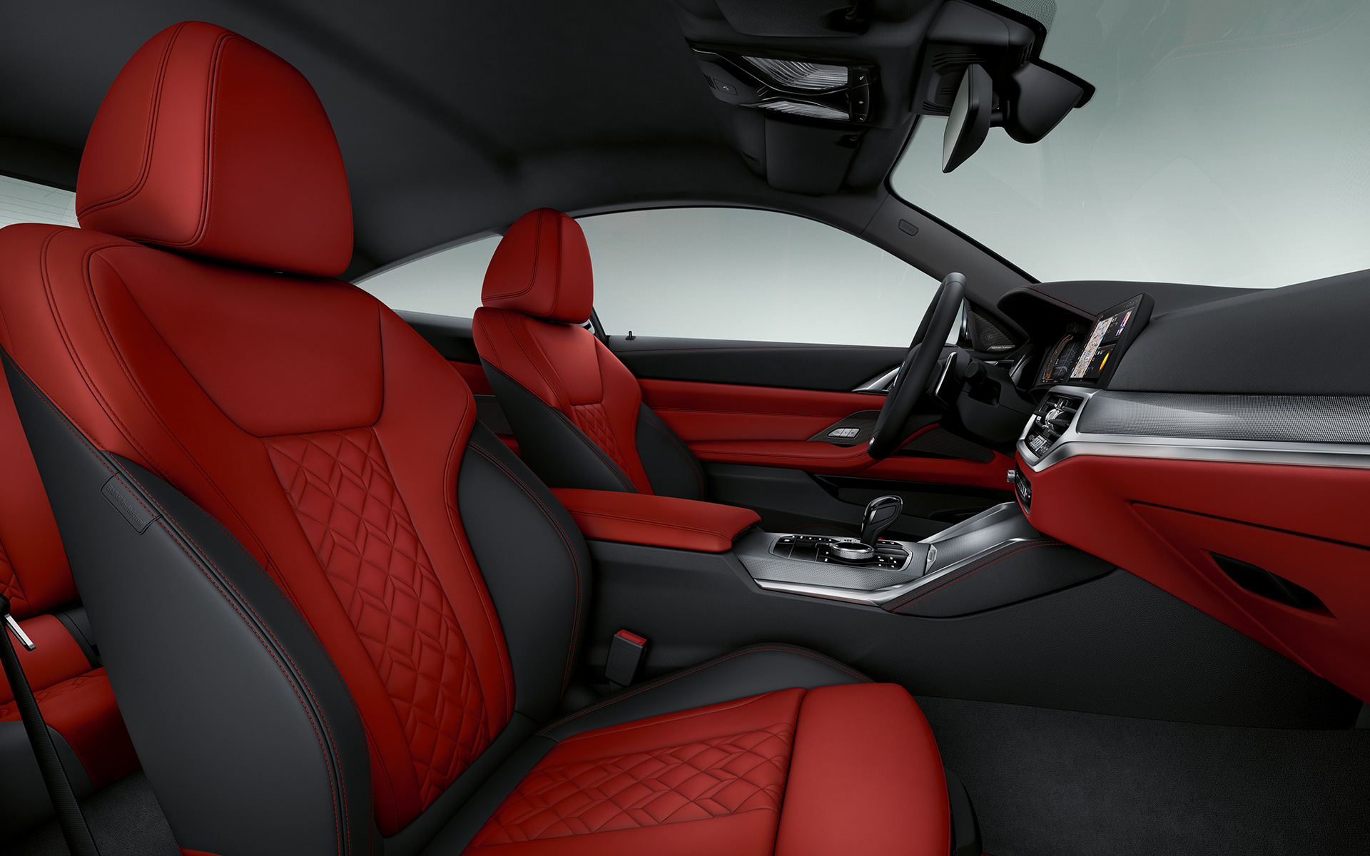 Revêtement intérieur BMW Individual étendu en cuir Merino Fionarot/Schwarz BMW Série 4 Coupé Individual G22 2020 Revêtement intérieur BMW Individual étendu en cuir Merino Fionarot/Schwarz BMW Série 4 Coupé Individual G22 2020