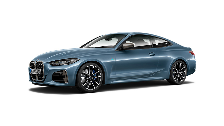 BMW Série 4 Coupé G22, vue de trois quarts de profil BMW Série 4 Coupé G22, vue de trois quarts de profil