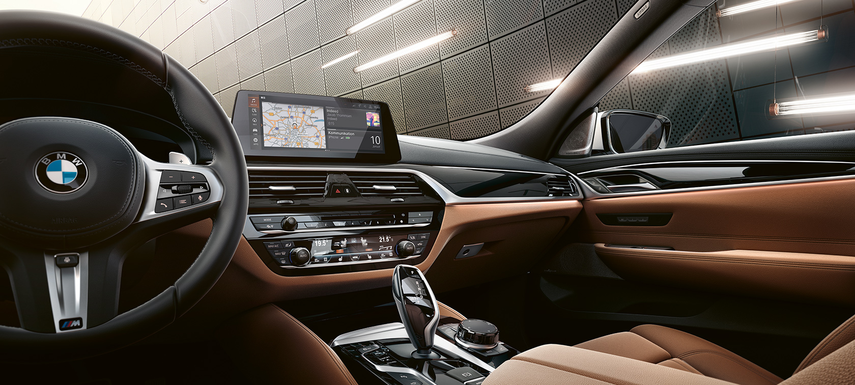 BMW Série 6 Gran Turismo G32 poste de conduite avec volant BMW Série 6 Gran Turismo G32 2017 poste de conduite avec volant intérieur