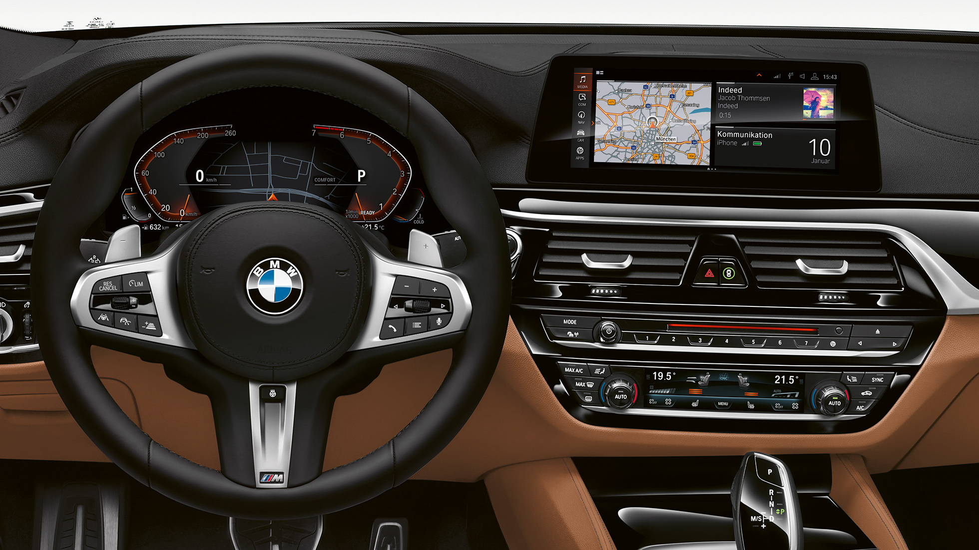 BMW Série 6 Gran Turismo G32 Kit M Sport poste de conduite Volant M en cuir multifonctions de la BMW Série 6 Gran Turismo G32 2017 Kit M Sport poste de conduite