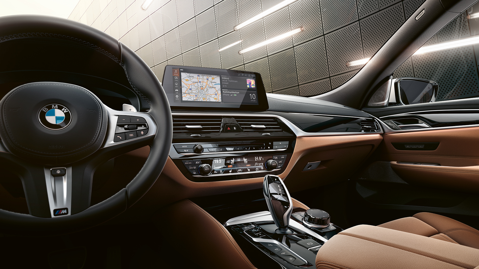 BMW Série 6 Gran Turismo G32 poste de conduite BMW Série 6 Gran Turismo G32 2017 Mineralweiß metallic poste de conduite
