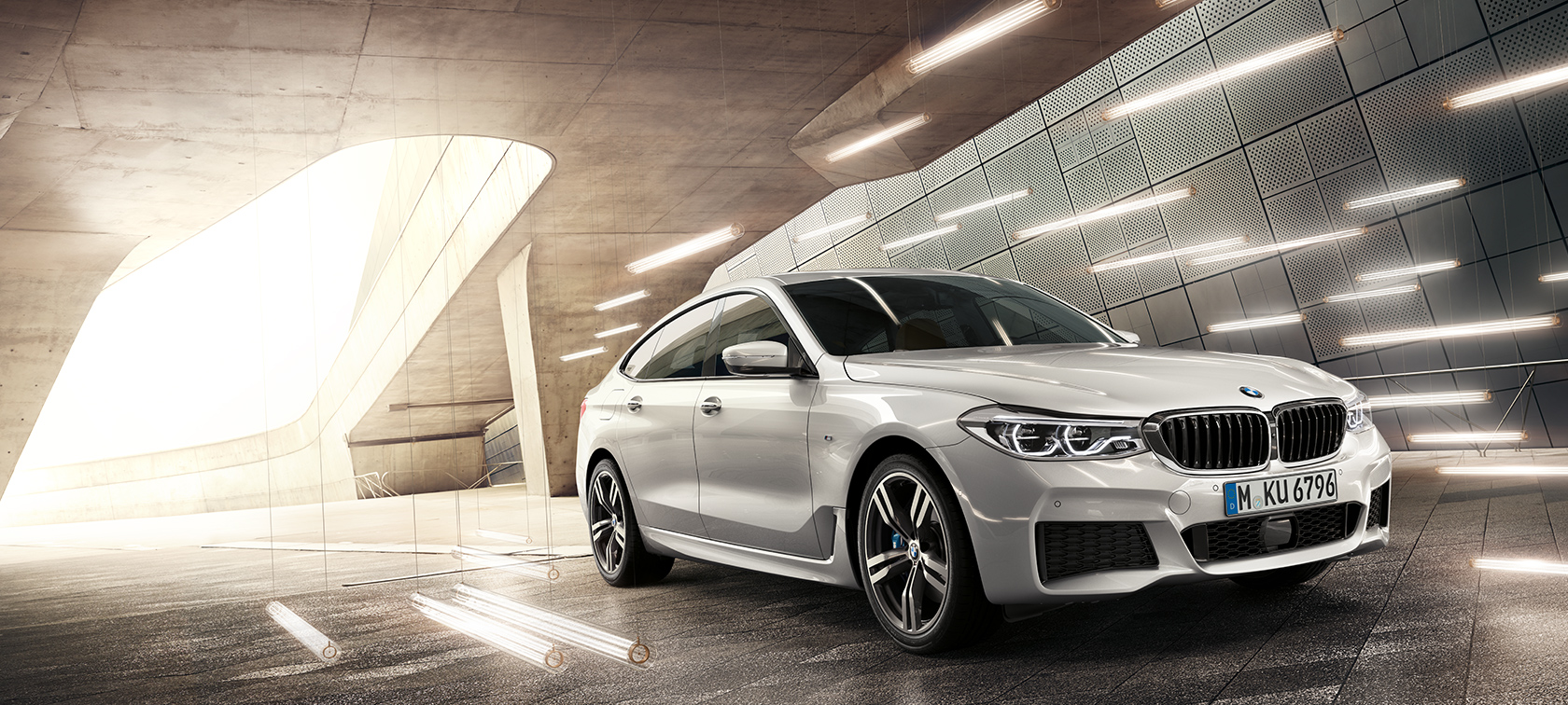 BMW Série 6 Gran Turismo G32 2017 Mineralweiß metallic Vue de trois quarts avant