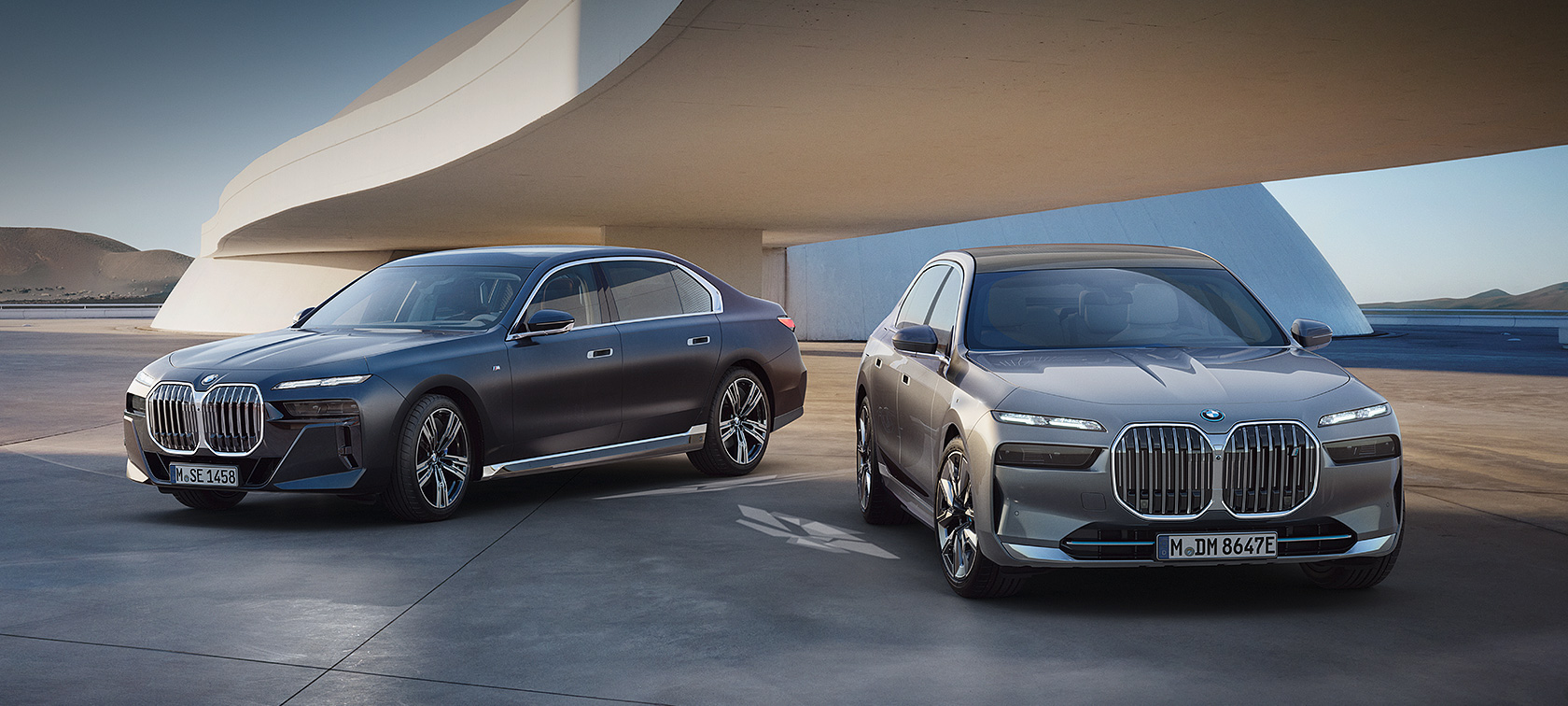 BMW Série 7 (G70) BMW i7 (G70) vue de trois quarts avant à l’arrêt BMW Série 7 (G70) BMW i7 (G70) vue de trois quarts avant à l’arrêt