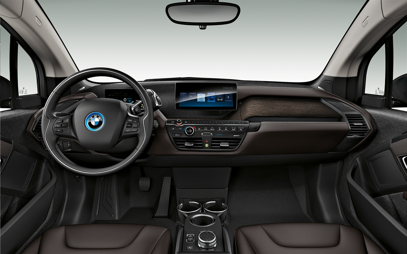 Habitacle de la BMW i3s I01 2018, poste de conduite