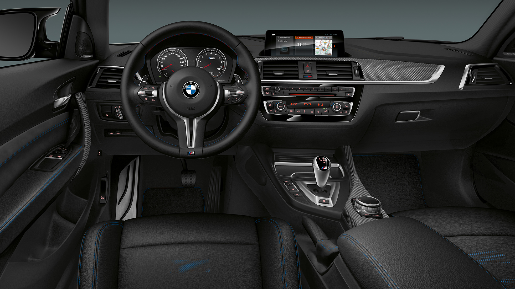 Poste de conduite BMW M2 Competition F87 Poste de conduite BMW M2 Competition F87 2018 Hockenheim Silber metallic, habitacle