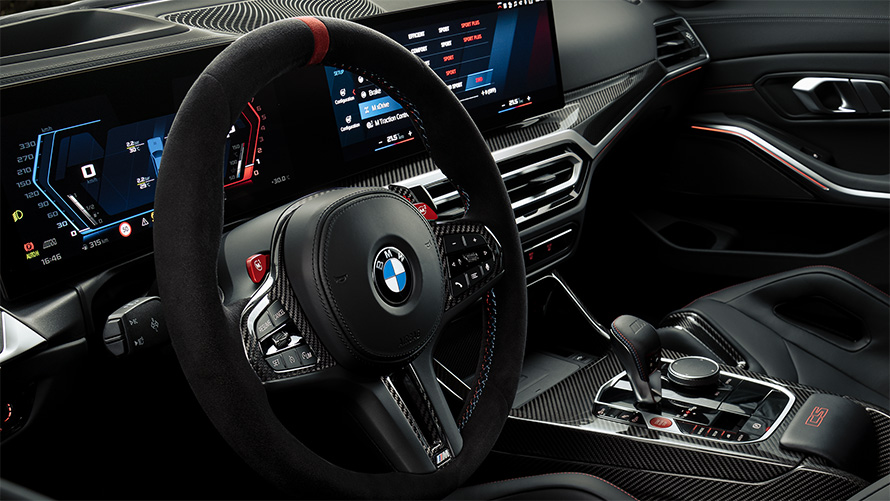 BMW M3 G80 Volant M en cuir Alcantara