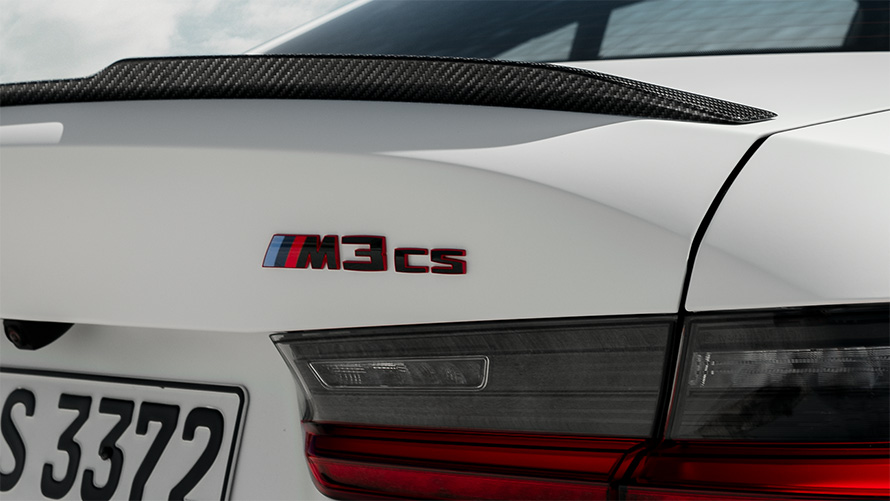 BMW M3 CS G80 Emblèmes spécifiques CS