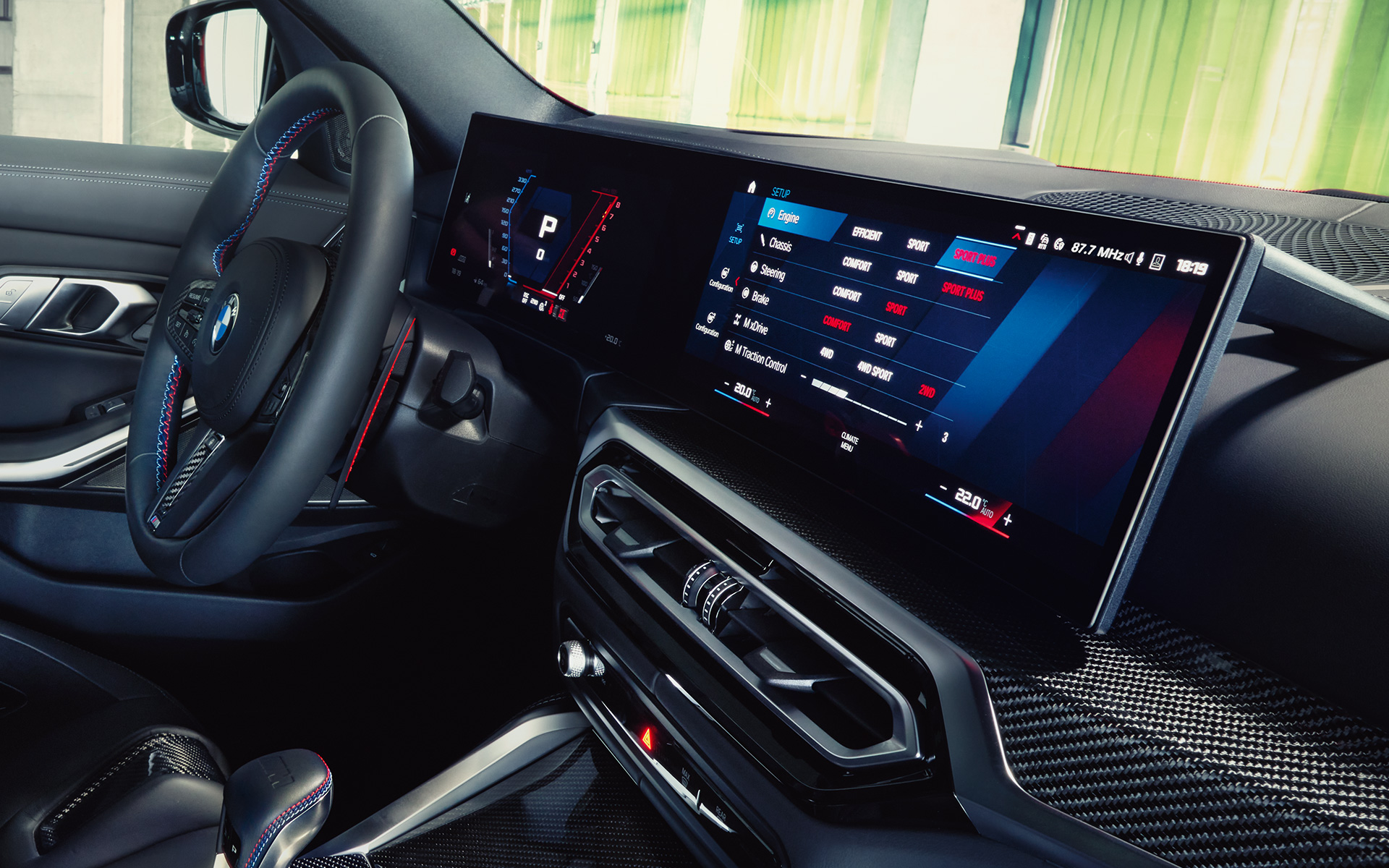 BMW Curved Display BMW M3 Competition Touring G81 BMW M3 Competition Touring G81 BMW Curved Display Intérieur