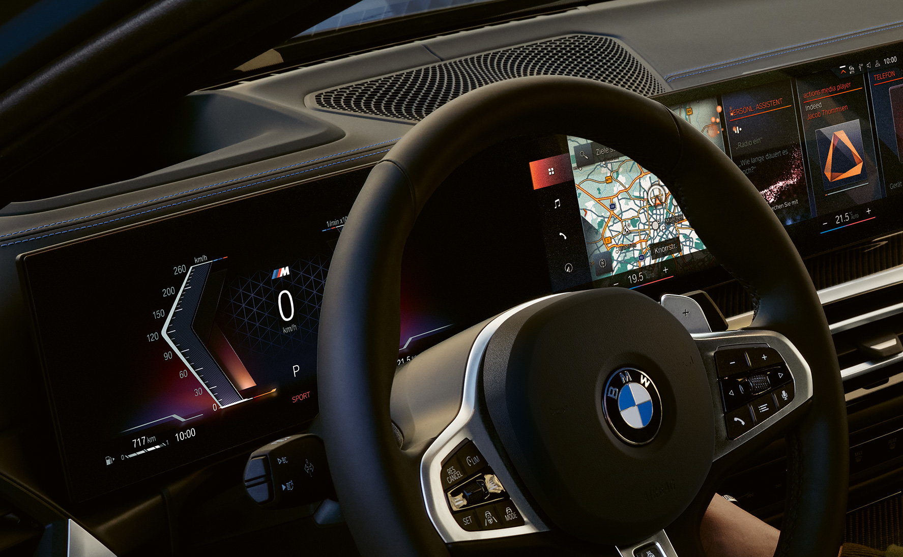 BMW M340i xDrive Touring G21 Poste de conduite vue en gros plan BMW M340i xDrive Touring G21 Poste de conduite vue en gros plan