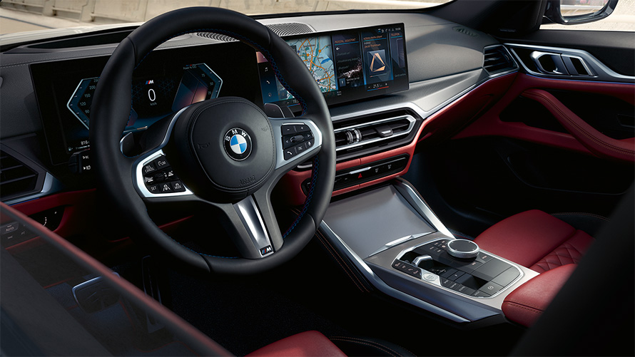 BMW M440i xDrive Gran Coupé G26 2021 habitacle poste de conduite BMW M440i xDrive Gran Coupé G26 2021 habitacle poste de conduite
