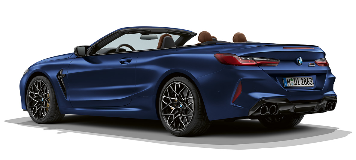La nouvelle BMW M8 Cabrio F91 LCI restylage 2022 teinte extérieure BMW Individual La nouvelle BMW M8 Cabrio F91 LCI restylage 2022 teinte extérieure BMW Individual