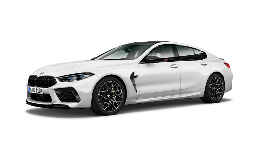 BMW Modèle M BMW M8 Gran Coupé F96, vue de trois quarts de profil BMW Modèle M BMW M8 Gran Coupé F96, vue de trois quarts de profil