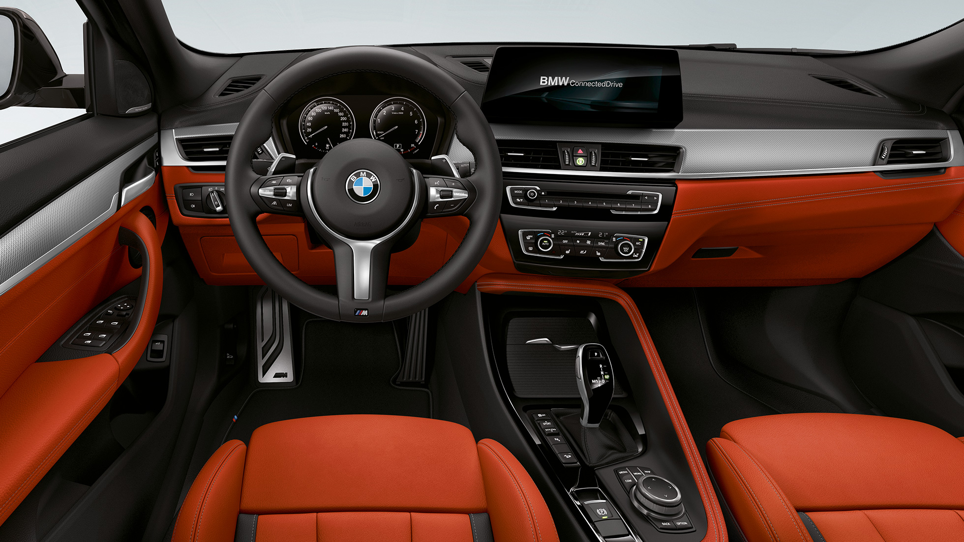 Volant M en cuir de la BMW X2 M35i Volant M en cuir de la BMW X2 M35i F39, habitacle