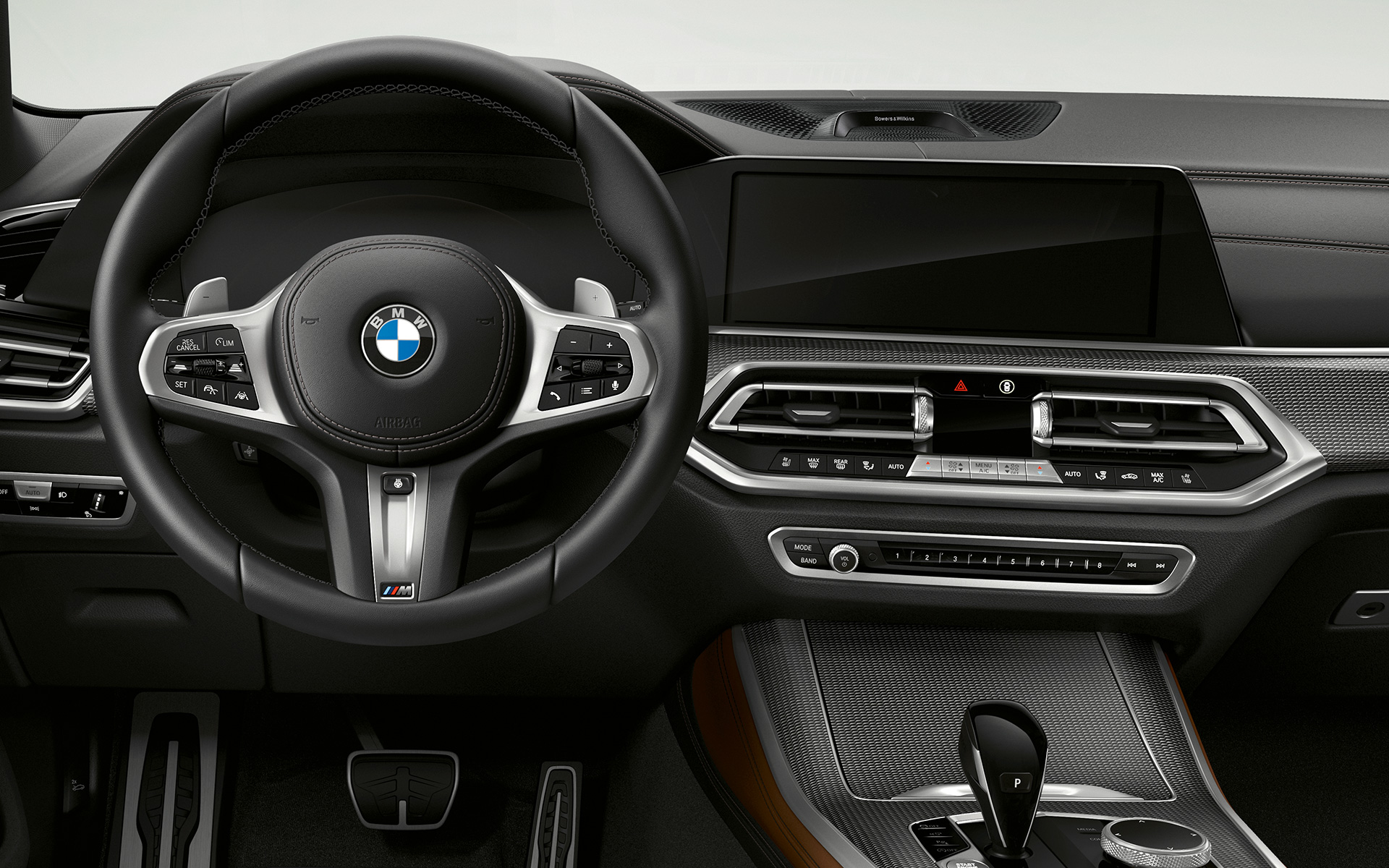 Volant M en cuir, BMW X5 M50i et M50d G05 2018 SUV poste de conduite