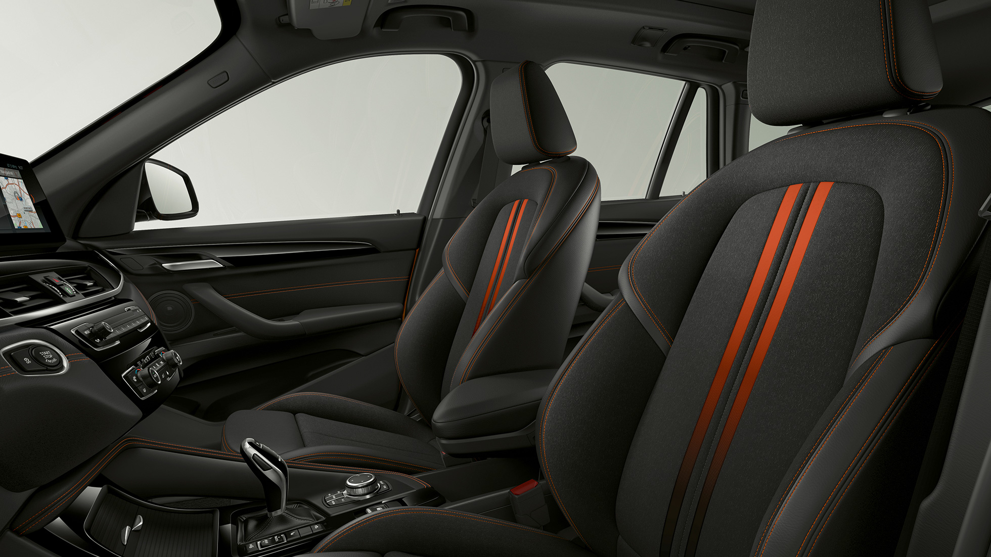 BMW X1, Modèle Sport Line, garnissage BMW X1, Modèle Sport Line, intérieur avec vue sur le garnissage