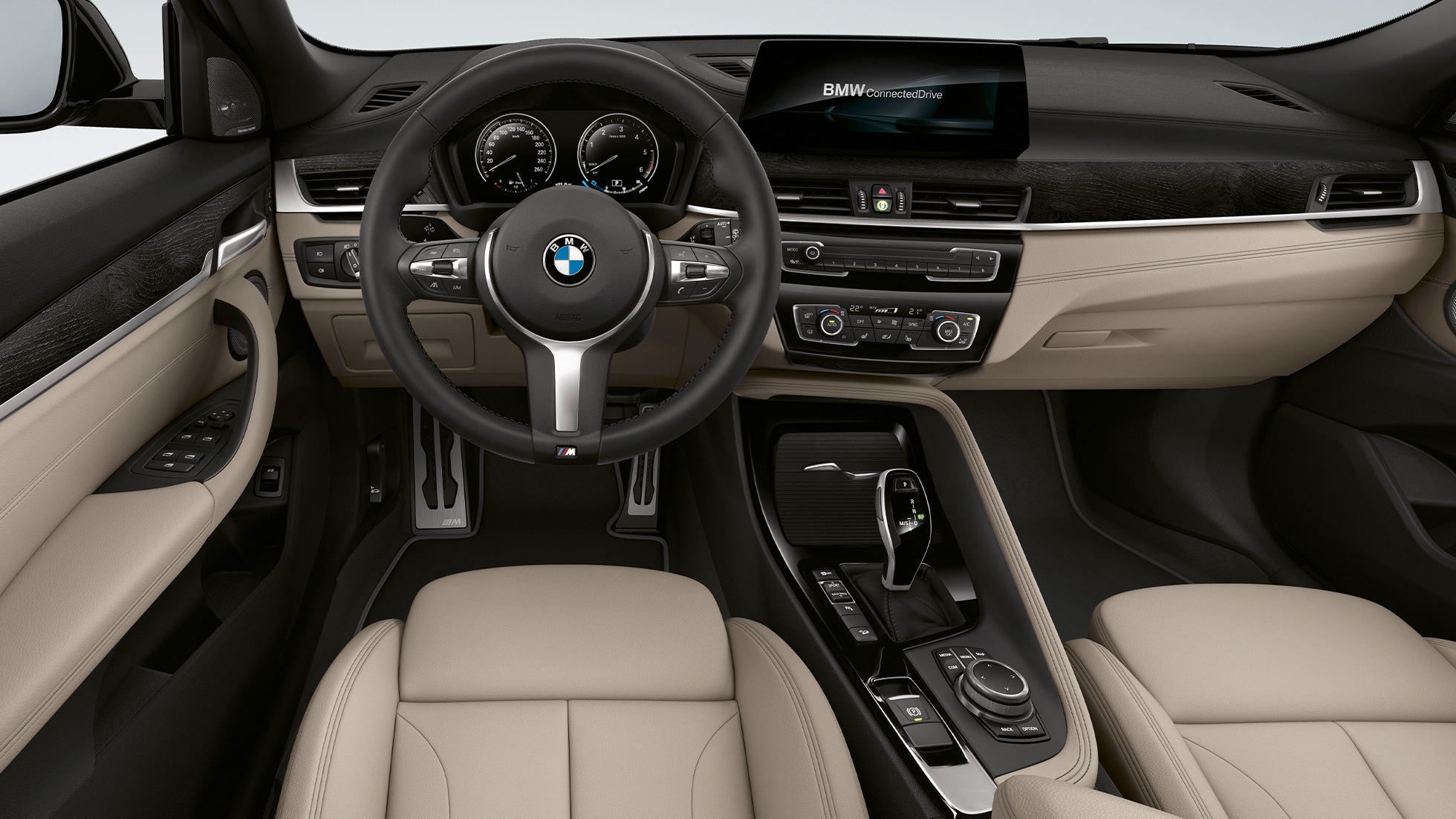Poste de conduite de la BMW X2 sDrive20i Modèle M Sport X BMW X2 sDrive20i Modèle M Sport X 2018 F39 intérieur, poste de conduite