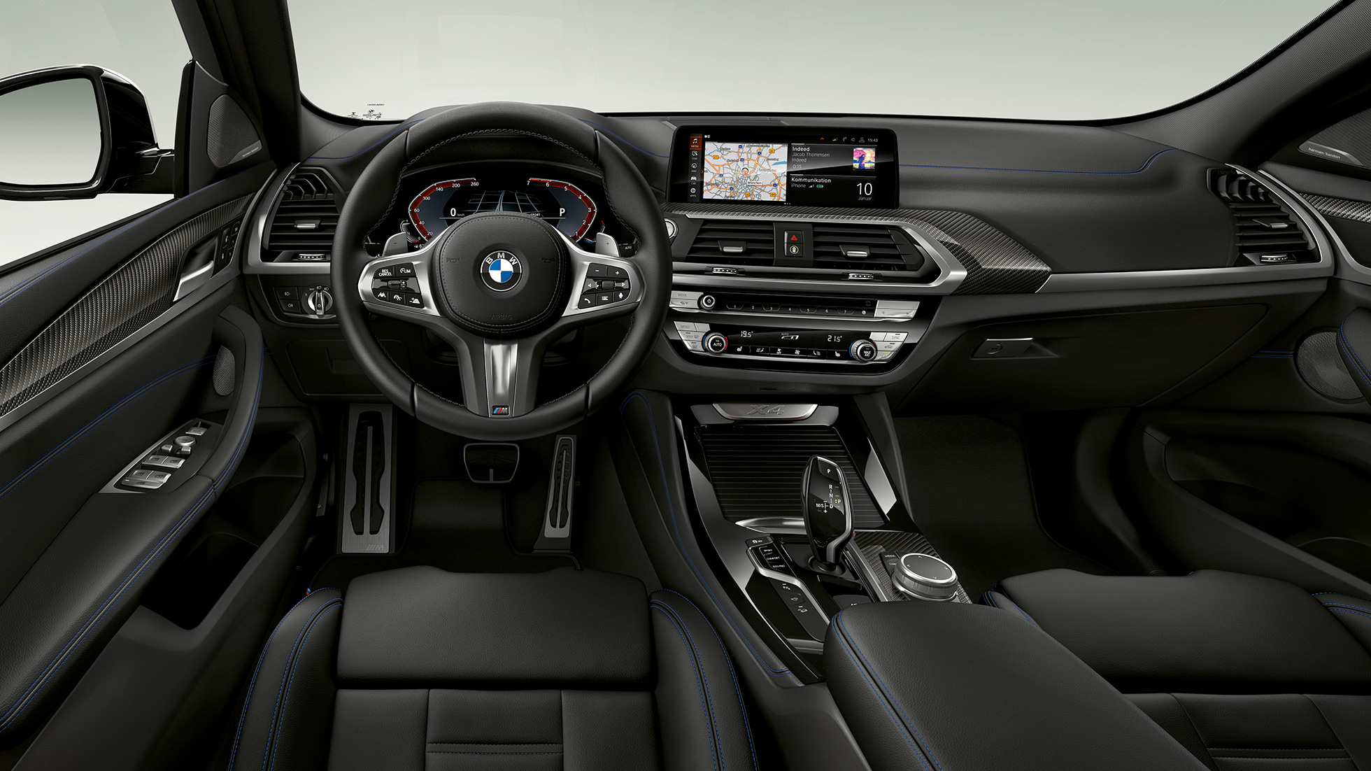 Poste de conduite de la BMW X4 Modèle M Sport Poste de conduite de la BMW X4 xDrive30i, Modèle M Sport G02 2018 habitacle