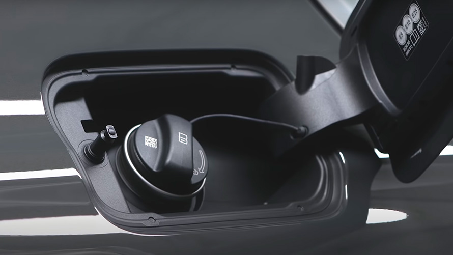 BMW X5 G05 BMW Plug-in Hybrid couvercle de réservoir vue en gros plan