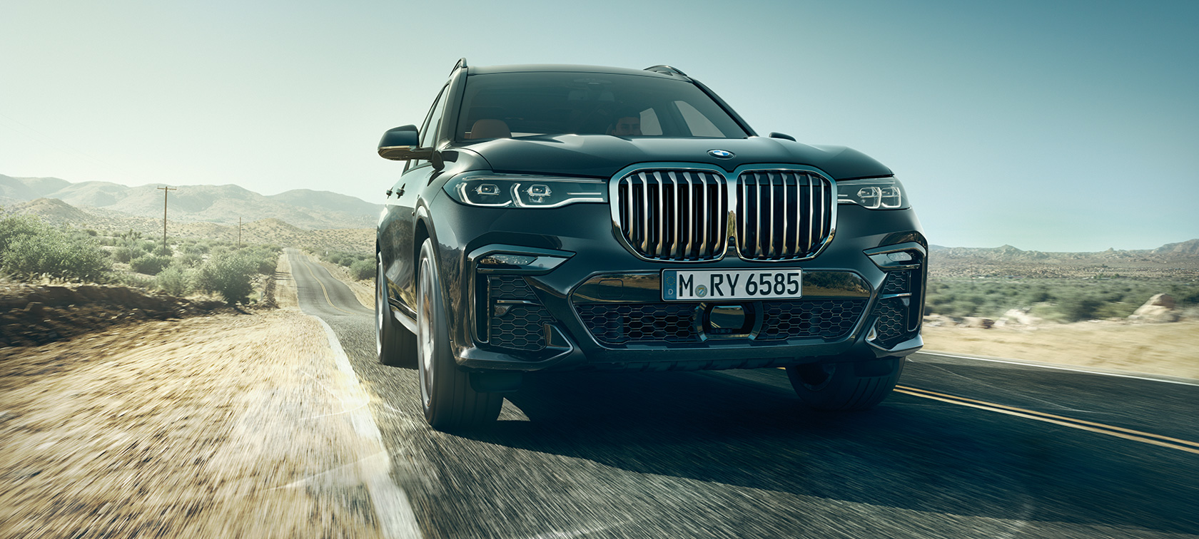 BMW X7, vue avant La BMW X7 vue de l’avant