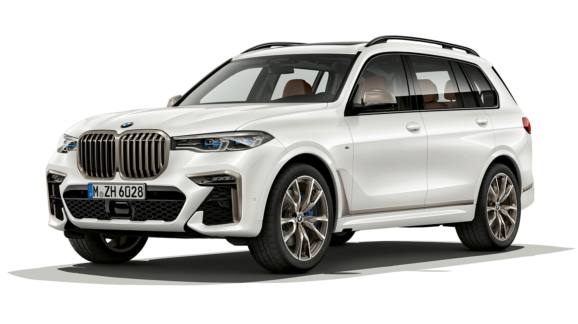 BMW X7 BMW X7 M50d Vue en studio de trois quarts avant de la BMW X7 M50d