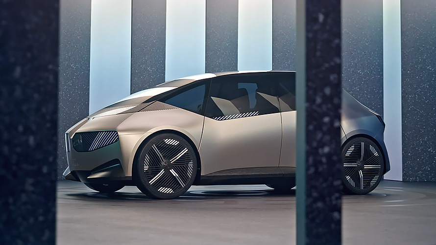 Vidéo du design monolithique de la BMW i Vision Circular 2021 Vidéo du design monolithique du véhicule au concept visionnaire BMW i Vision Circular 2021