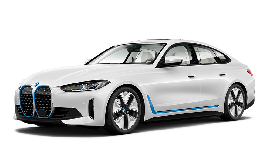 BMW Concept i4, vue en studio BMW Concept i4, vue de trois quarts avant en studio